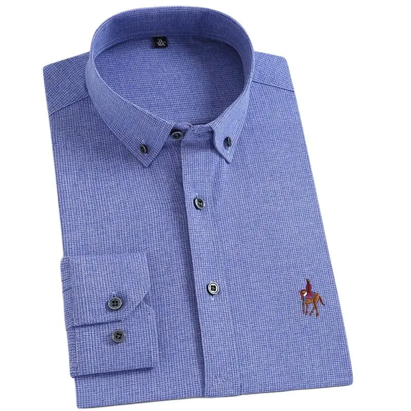 Stretch Men Dress Shirts Long Sleeve Plaid Shirt Casual Mens Slim Fit Button Collar Solid Elastic Non-Iron Anti Wrinkle Leisure
Stretch Men Dress Shirts Long Sleeve Plaid Shirt Casual Mens Slim Fit Button Collar Solid Elastic Non-Iron Anti Wrinkle Leisure