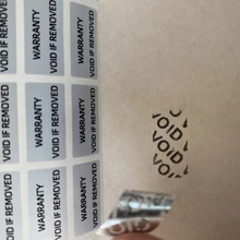 Void Warranty stickers Custom logo 20x10mm 30pcs Warranty Protection Sticker Security Seal Tamper Proof Warranty Void Label 
Void Warranty stickers Custom logo 20x10mm 30pcs Warranty Protection Sticker Security Seal Tamper Proof Warranty Void Label