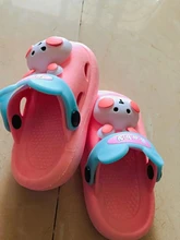 Sandalias de verano al aire libre para niños y niñas, zapatillas de playa con bonitos dibujos animados para interiores