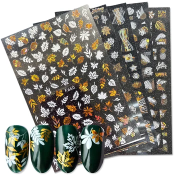 1PC Maple Leaves 3D Nail Sticker Gold White Sliver Laser Beautiful Leaves Nail Transfer Decals Foil Geometric Decoration
1PC Maple Leaves 3D Nail Sticker Gold White Sliver Laser Beautiful Leaves Nail Transfer Decals Foil Geometric Decoration