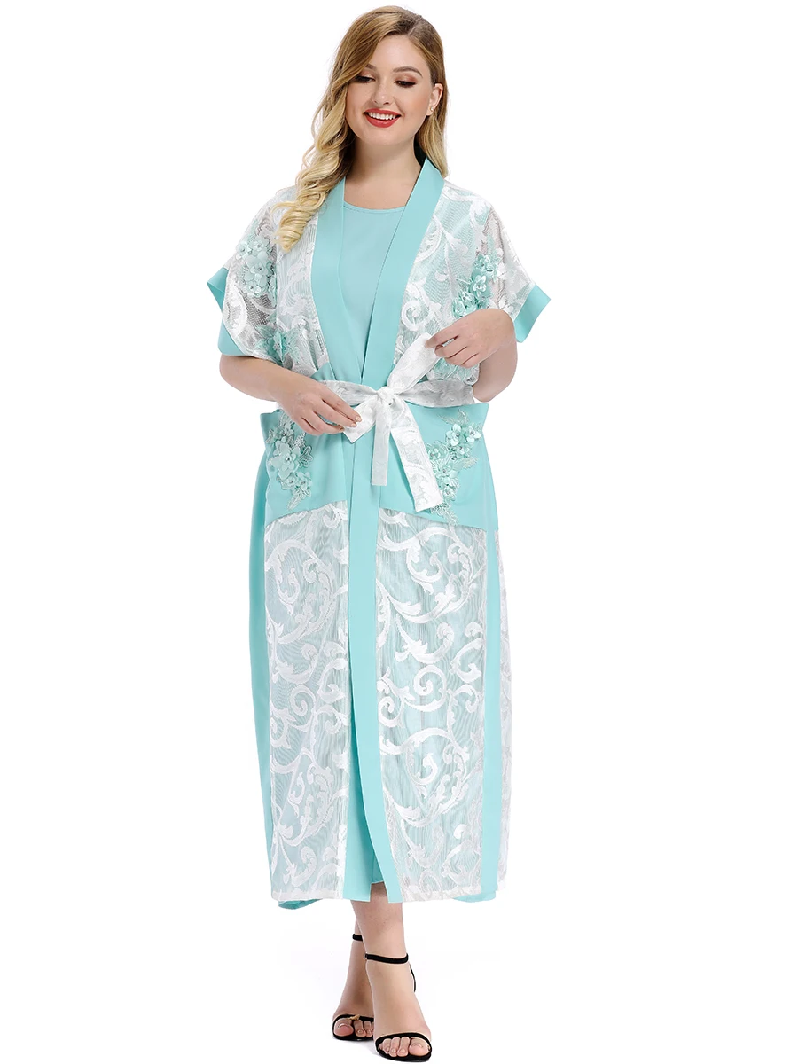 2019 Toleen Women Plus Size Sky Blue Dress Summer Elegant Lace Solid Off Shoulder Sleeve Party Dresses Elegant Vestidos
2019 Toleen Women Plus Size Sky Blue Dress Summer Elegant Lace Solid Off Shoulder Sleeve Party Dresses Elegant Vestidos