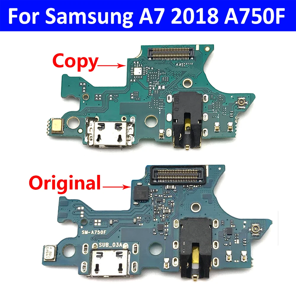 Новая плата разъема для зарядного порта гибкий кабель Samsung Galaxy A7 2018 A750 A750F / A9 A920 A920F