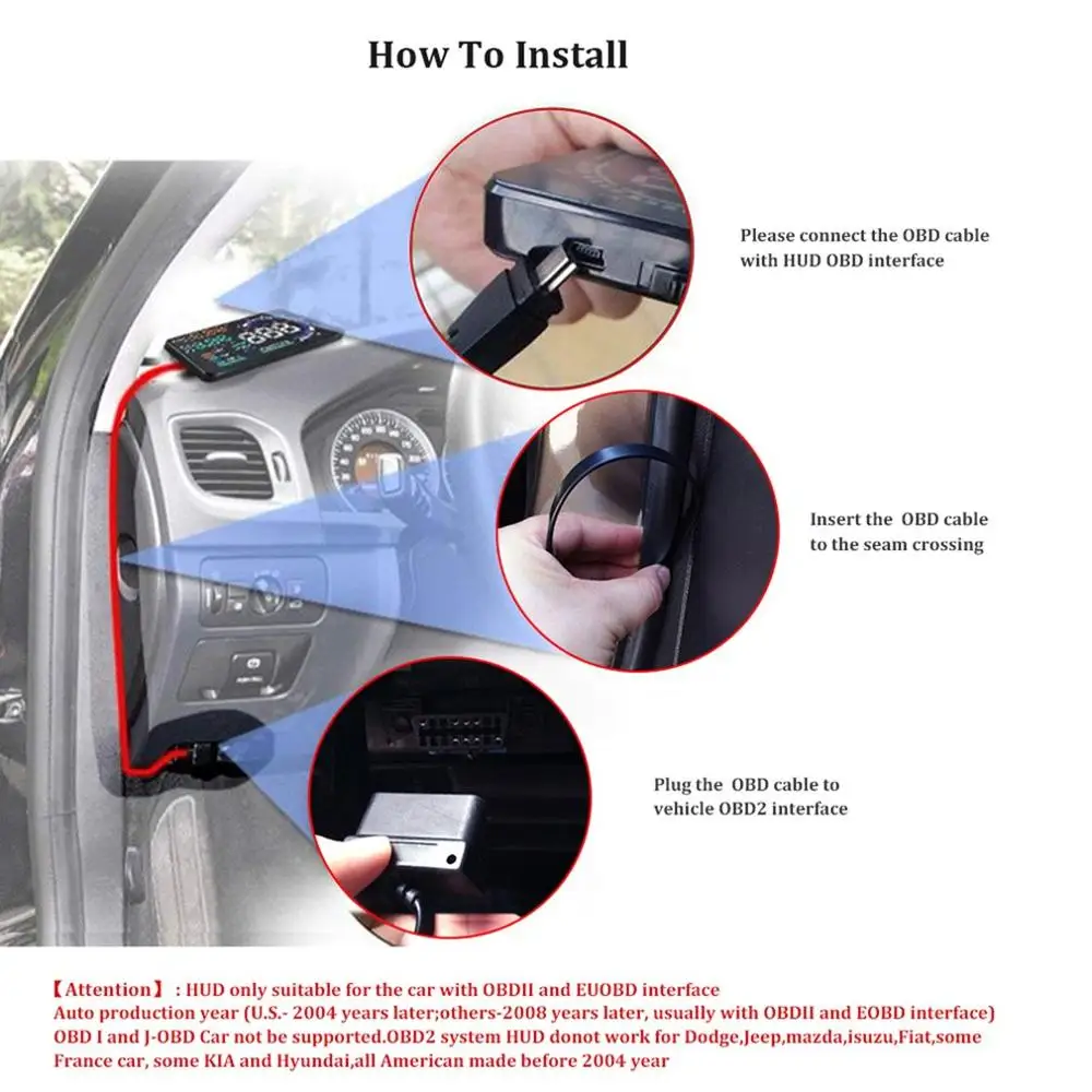 A8 Car Hud Head Up Display Obd Ii Obd2 Auto Gauge 5.5" Dash Screen Projector As Multi-functional Display
A8 Car Hud Head Up Display Obd Ii Obd2 Auto Gauge 5.5" Dash Screen Projector As Multi-functional Display