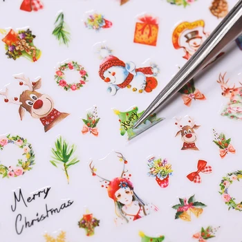 1 Sheet Winter 3D Nail Stickers Wreath Elk Transfer Decals Paper Stickers Christmas Tree Snowflake Slider Decoaration
1 Sheet Winter 3D Nail Stickers Wreath Elk Transfer Decals Paper Stickers Christmas Tree Snowflake Slider Decoaration