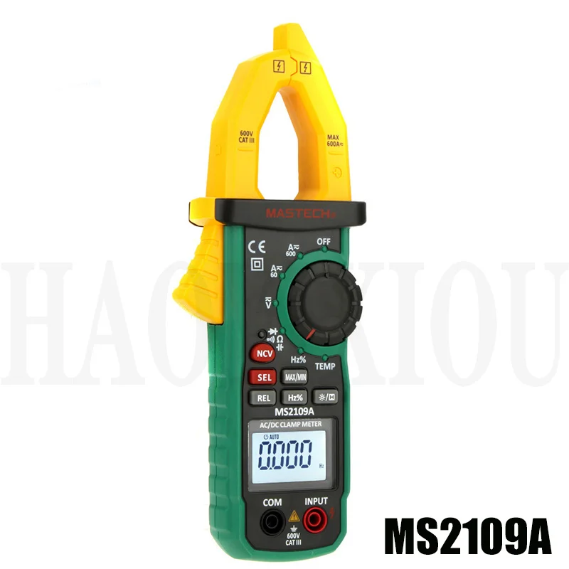 Цифровой мультиметр-зажим Mastech MS2109A Измеритель постоянного и переменного тока с