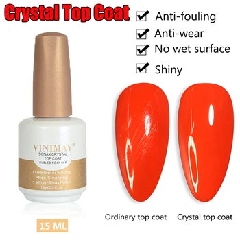 New Nail Crystal Top Coat UV Gel Nail Polish Clear Dry Fast 15ml Manicure Primer Top Coat Glitter Anti-wear Nail Art Foot Care
New Nail Crystal Top Coat UV Gel Nail Polish Clear Dry Fast 15ml Manicure Primer Top Coat Glitter Anti-wear Nail Art Foot Care