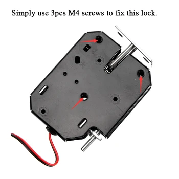 Smart 12V DC 2A Electric Magnetic Intelligent Cabinet Door Lock Fail Secure With Manual Unlock Handle Electric Magnetic Locks