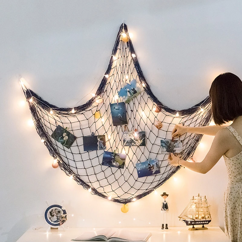 Mermaid Party Fish Net Under The Sea Pirate Decoration DIY Photo Wall Ornaments Hanging Photo Display Frame Pictures Holder Net
Mermaid Party Fish Net Under The Sea Pirate Decoration DIY Photo Wall Ornaments Hanging Photo Display Frame Pictures Holder Net