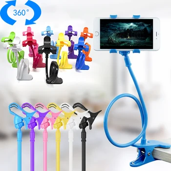 Long Flexible 360 Clip Mobile Cell Phone Holder Multiple Colorful Lazy Bed Desktop Bracket Mount Stand for IPhone for Samsung
Long Flexible 360 Clip Mobile Cell Phone Holder Multiple Colorful Lazy Bed Desktop Bracket Mount Stand for IPhone for Samsung