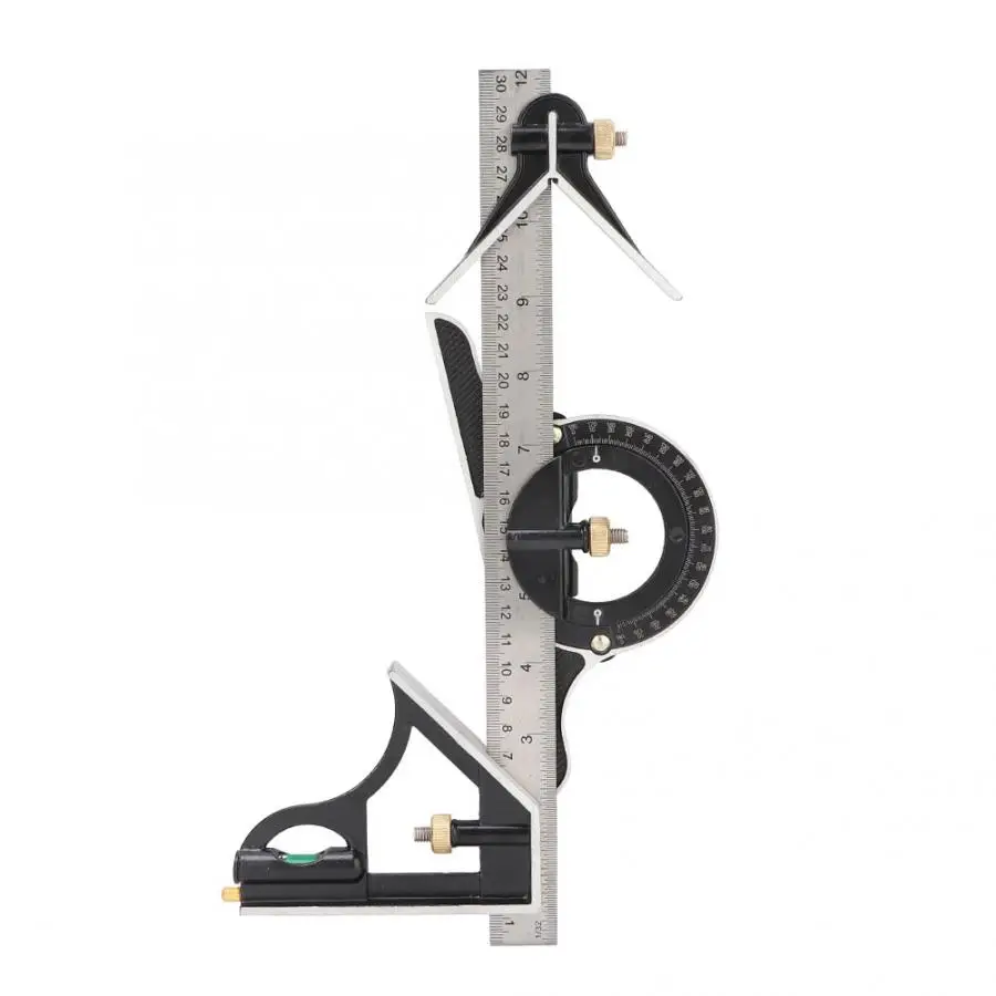 Carpenter Stainless Steel Angle Ruler 0-180 Degree Combination Tri Square 0.01 Protractor Measure Tool Escuadra De Carpintero
Carpenter Stainless Steel Angle Ruler 0-180 Degree Combination Tri Square 0.01 Protractor Measure Tool Escuadra De Carpintero