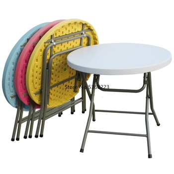 Folding Table Round Simple Small Round Table Home Table Portable Outdoor Table Chair Round Table
Folding Table Round Simple Small Round Table Home Table Portable Outdoor Table Chair Round Table