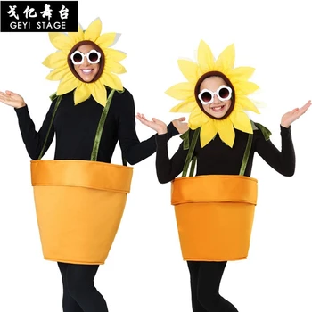 Disfraz de halloween de girasol de Navidad para hombre, divertido disfraz de girasol, vestido de fantasía para fiesta de chico 
Disfraz de halloween de girasol de Navidad para hombre, divertido disfraz de girasol, vestido de fantasía para fiesta de chico