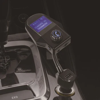 Bluetooth Car Charger Dual USB MP3 Player FM Transmitter Support TF Card/U-disk AUX Hands-free Call LCD Display
Bluetooth Car Charger Dual USB MP3 Player FM Transmitter Support TF Card/U-disk AUX Hands-free Call LCD Display