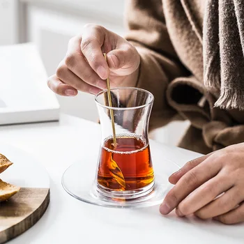 Nordic Small Fresh Style Turkey Black Tea Cup And Saucer Sets Espresso Coffee Mug Shot Glass Teacup Tazas Para Cafe
Nordic Small Fresh Style Turkey Black Tea Cup And Saucer Sets Espresso Coffee Mug Shot Glass Teacup Tazas Para Cafe