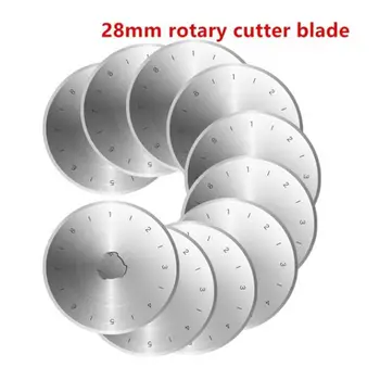 45MM/28MM 10Pcs Steel Circular Rotary Cutter Refill Blades Patchwork Fabric Leather Craft Sewing Quilting Fits Fiskars Cutters 
45MM/28MM 10Pcs Steel Circular Rotary Cutter Refill Blades Patchwork Fabric Leather Craft Sewing Quilting Fits Fiskars Cutters