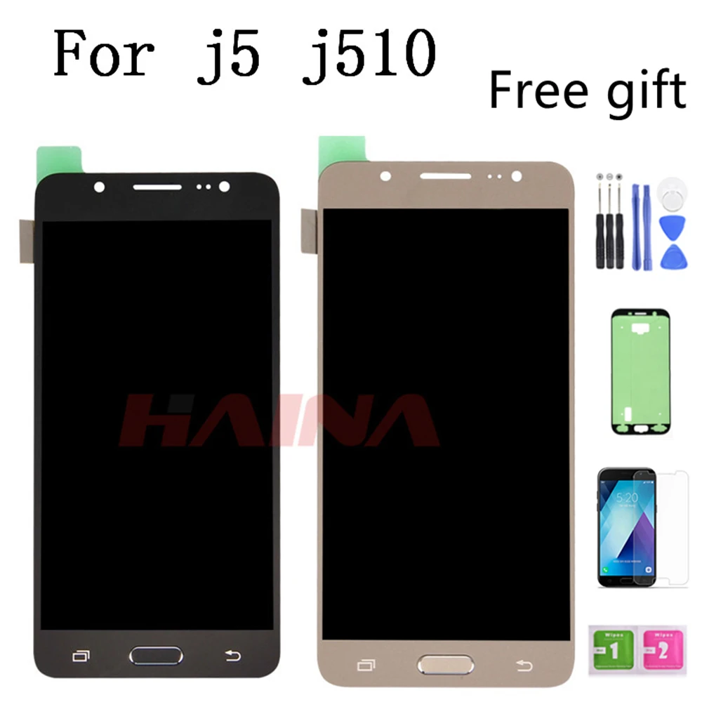 Дисплей j510 для Samsung J5 2016 J510F J510FN J510M J510Y J510G J510 ЖК-дисплей с цифровым