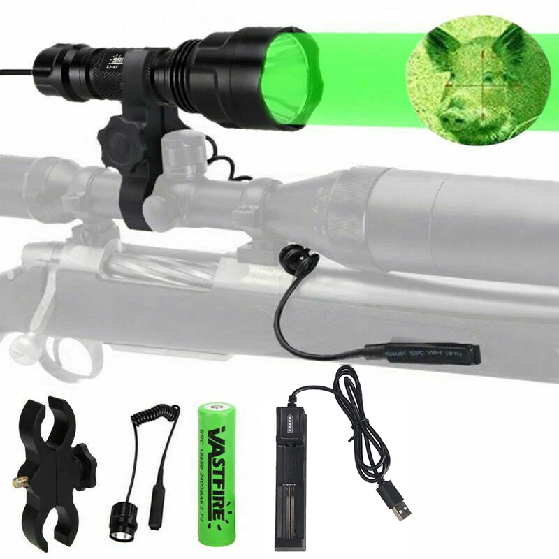 Rechargeable Tactical Flashlight 600 Lm LED Waterproof Torch Hunting Light 3 light color Red/Green/White for Hunting
Rechargeable Tactical Flashlight 600 Lm LED Waterproof Torch Hunting Light 3 light color Red/Green/White for Hunting