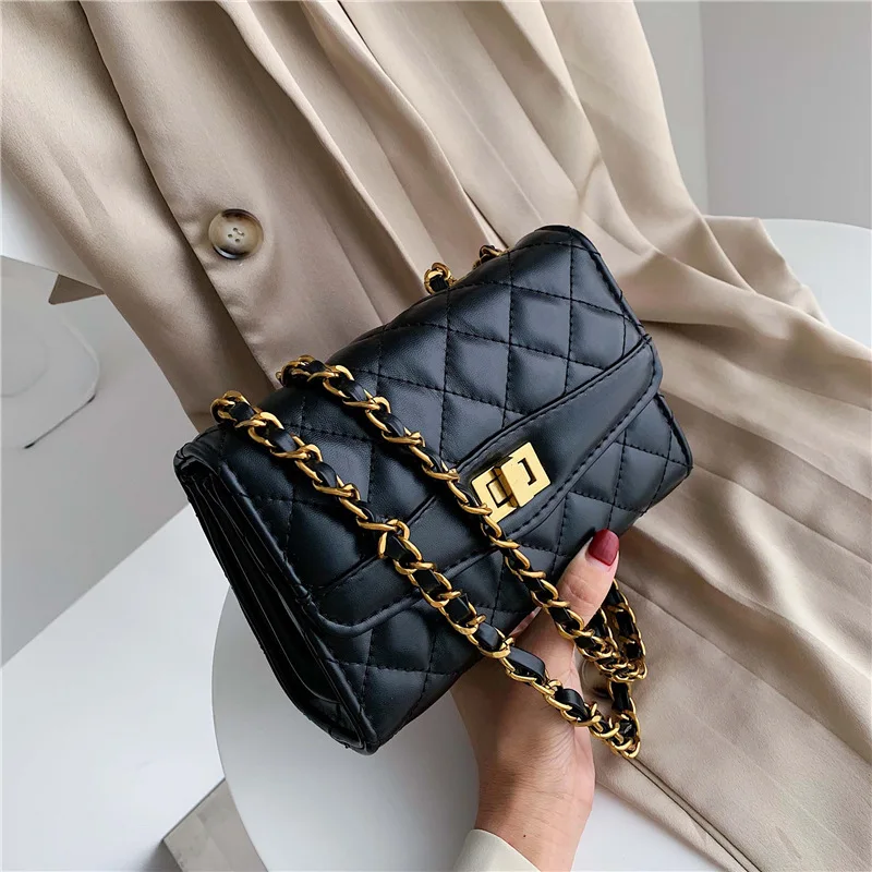 Rhombus Chain Small Bag Women's 2020 New Style Fashion Korean-style Versatile Shoulder Bag Online Celebrity Fashion Small Square 
Rhombus Chain Small Bag Women's 2020 New Style Fashion Korean-style Versatile Shoulder Bag Online Celebrity Fashion Small Square