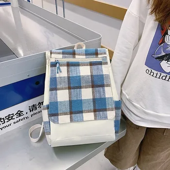 Large-capacity clamshell lattice student bag Korean casual simple ladies shoulder bag college student backpack
Large-capacity clamshell lattice student bag Korean casual simple ladies shoulder bag college student backpack