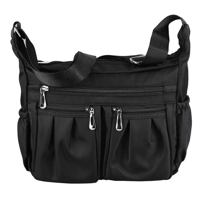 Casual Nylon Bag Shoulder Bags Messenger Multilayer Bag Waterproof Nylon Lady Mom Casual Handbag Black
Casual Nylon Bag Shoulder Bags Messenger Multilayer Bag Waterproof Nylon Lady Mom Casual Handbag Black