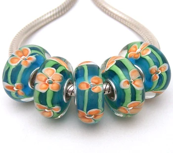 JGWG1733 5X 100% Authenticity S925 Sterling Silver Beads Murano Glass beads Fit European Charms Bracelet diy jewelry Lampwork
JGWG1733 5X 100% Authenticity S925 Sterling Silver Beads Murano Glass beads Fit European Charms Bracelet diy jewelry Lampwork