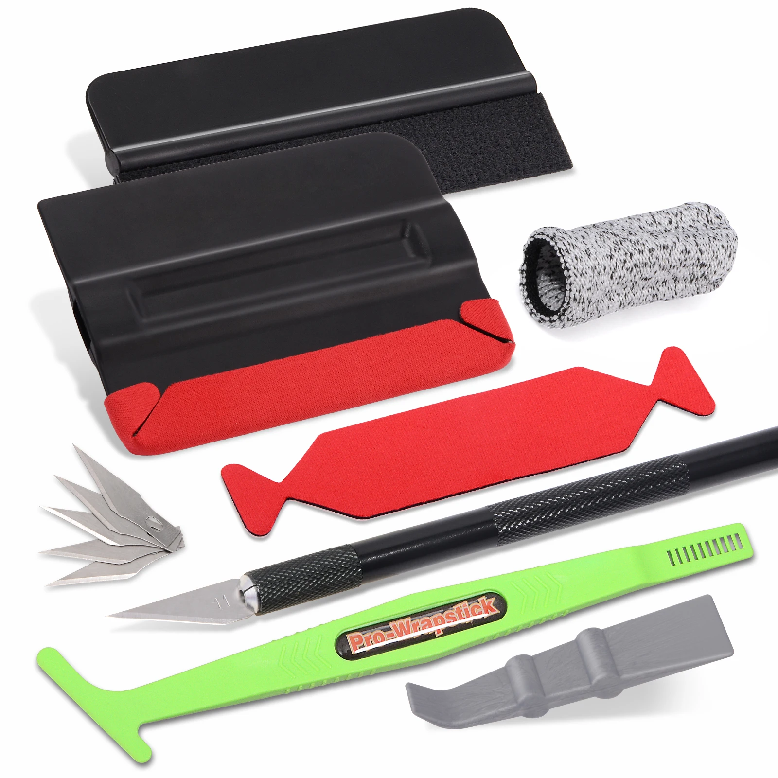 FOSHIO Car Wrapping Scraper Tools Kit Magnet Stick Squeegee Non-Scratch Felt Carbon Foil Knife Cutter Vinyl Film Tinting Tool
FOSHIO Car Wrapping Scraper Tools Kit Magnet Stick Squeegee Non-Scratch Felt Carbon Foil Knife Cutter Vinyl Film Tinting Tool