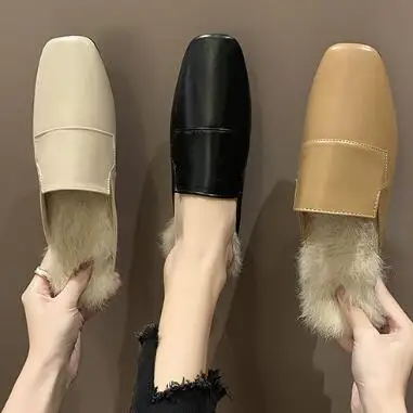 Women Slippers Fashion Mules Shoes Autumn Ladies Hairy Low Heel Shoes 2019 New Comfortable Warm Short Plush Closed Toe Slippers
Women Slippers Fashion Mules Shoes Autumn Ladies Hairy Low Heel Shoes 2019 New Comfortable Warm Short Plush Closed Toe Slippers