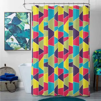 Shower Curtains Navy and Grey Colorful,Mosaic Pattern with Lines and Hand Drawn Elements Borders with Trapezoid Shapes,
Shower Curtains Navy and Grey Colorful,Mosaic Pattern with Lines and Hand Drawn Elements Borders with Trapezoid Shapes,