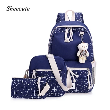 Cute Children School Bags Kids Girl Student Backpack Book Bags for Teenage Girls School Backpack Canvas Laptop Backpack 3pcs/set
Cute Children School Bags Kids Girl Student Backpack Book Bags for Teenage Girls School Backpack Canvas Laptop Backpack 3pcs/set