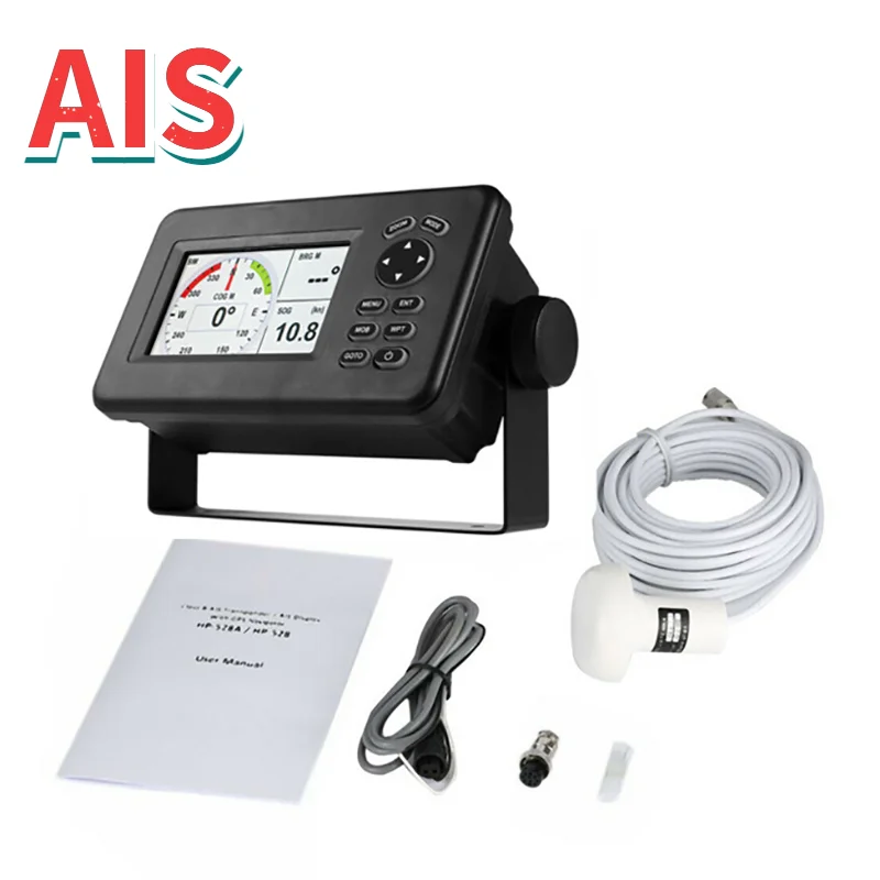 LOW PRICE HP-528A Class B AIS Transponder Combo GPS 4.3in Color LCD Marine Navigator Navigation Alarm Locator Built-in | Автомобили и