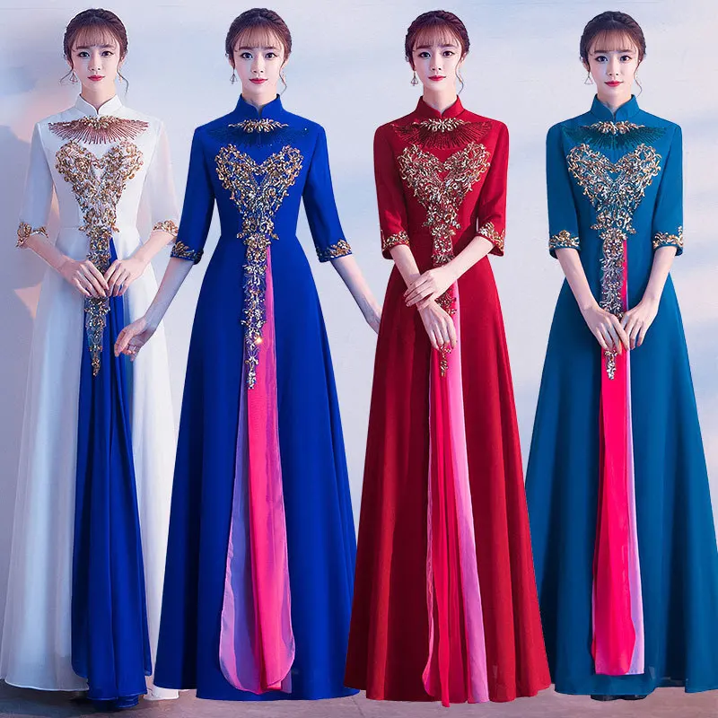 Vestidos Celebrities Dress Women 2020 New Evening Is Thin, Simple And Generous Stage Performance Clothing Group Autumn Winter
Vestidos Celebrities Dress Women 2020 New Evening Is Thin, Simple And Generous Stage Performance Clothing Group Autumn Winter