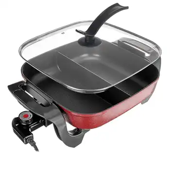 5L 220V Multifunctional Electric Hot Pot Cookware Non-stick Fry Bake Pan Soup Stock Pots Adjustable Kitchen Cooking Tools 1360W
5L 220V Multifunctional Electric Hot Pot Cookware Non-stick Fry Bake Pan Soup Stock Pots Adjustable Kitchen Cooking Tools 1360W