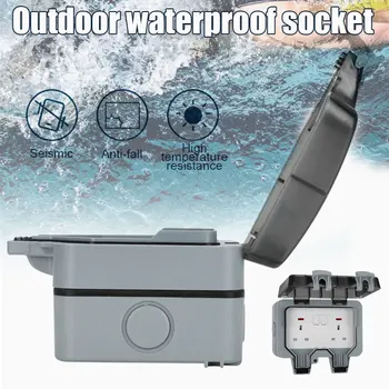 IP66 Weatherproof Waterproof Outdoor Wall Power Socket 16A Double Electrical Outlet VJ-Drop
IP66 Weatherproof Waterproof Outdoor Wall Power Socket 16A Double Electrical Outlet VJ-Drop
