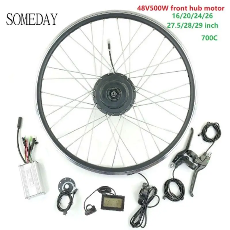 SOMEDAY Electric Bicycle conversion kit 48V500W with LCD3 display E-BIKE Front Wheel Brushless Gear Hub Motor
SOMEDAY Electric Bicycle conversion kit 48V500W with LCD3 display E-BIKE Front Wheel Brushless Gear Hub Motor