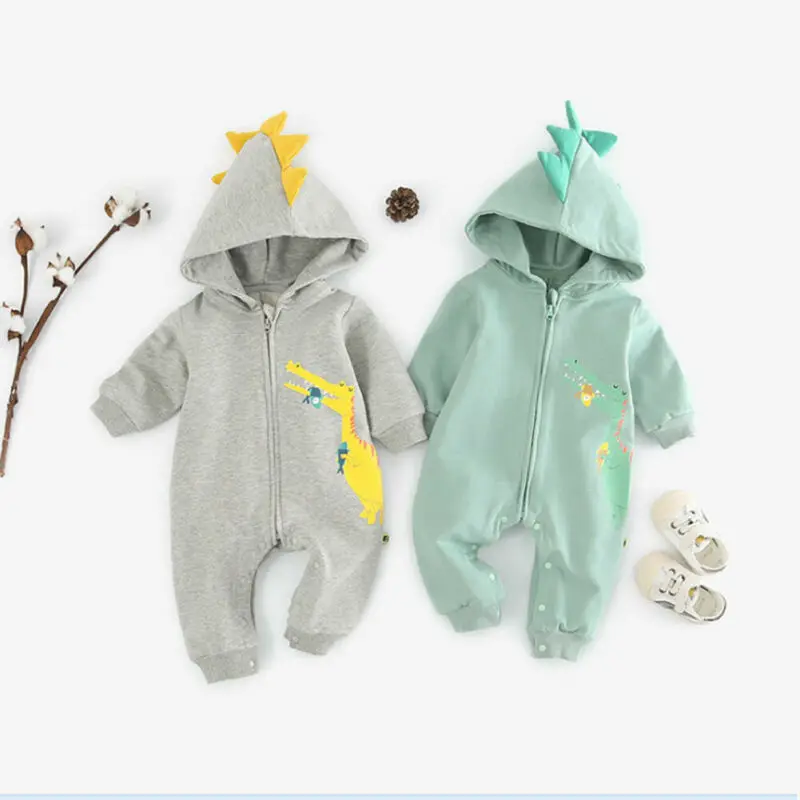 Newborn Baby Boy Girl Dinosaur Romper Autumn Winter Cotton Long Sleeve Zipper Jumpsuits Clothes Sets 0-18M
Newborn Baby Boy Girl Dinosaur Romper Autumn Winter Cotton Long Sleeve Zipper Jumpsuits Clothes Sets 0-18M