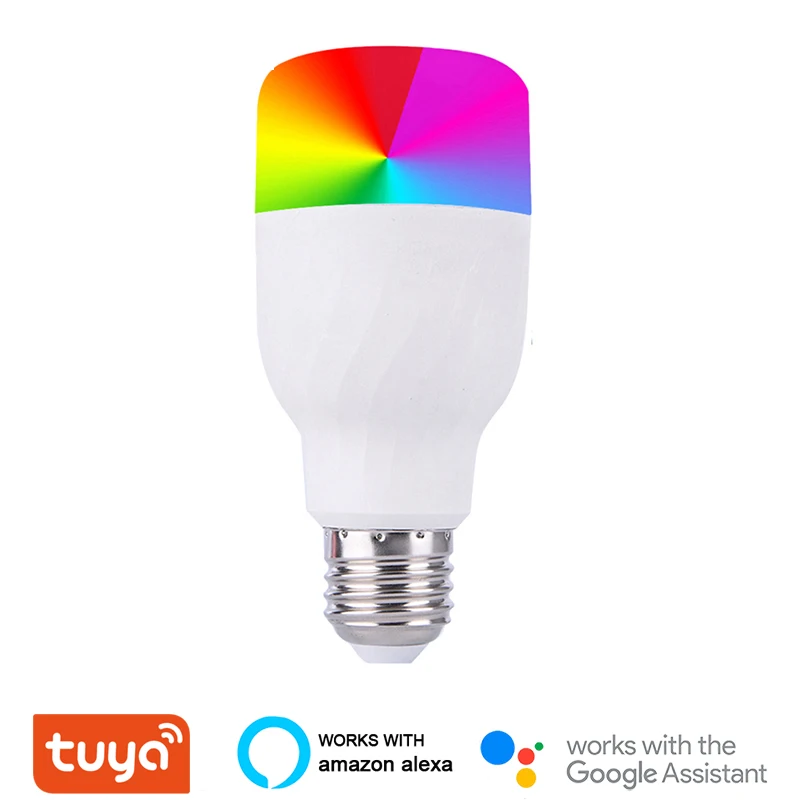 E27 Smart WiFi Light Bulb LED Lamp Dimmable RGBW Colorful Smart Home Automation Works With Google Home Mini Alexa
E27 Smart WiFi Light Bulb LED Lamp Dimmable RGBW Colorful Smart Home Automation Works With Google Home Mini Alexa