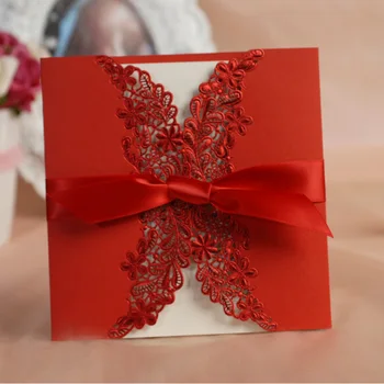 50pcs /lot Laser Cut lace Red Invitation Cards Personalized & Customized Printing Wedding Invitations Cards Wedding Gifts 
50pcs /lot Laser Cut lace Red Invitation Cards Personalized & Customized Printing Wedding Invitations Cards Wedding Gifts