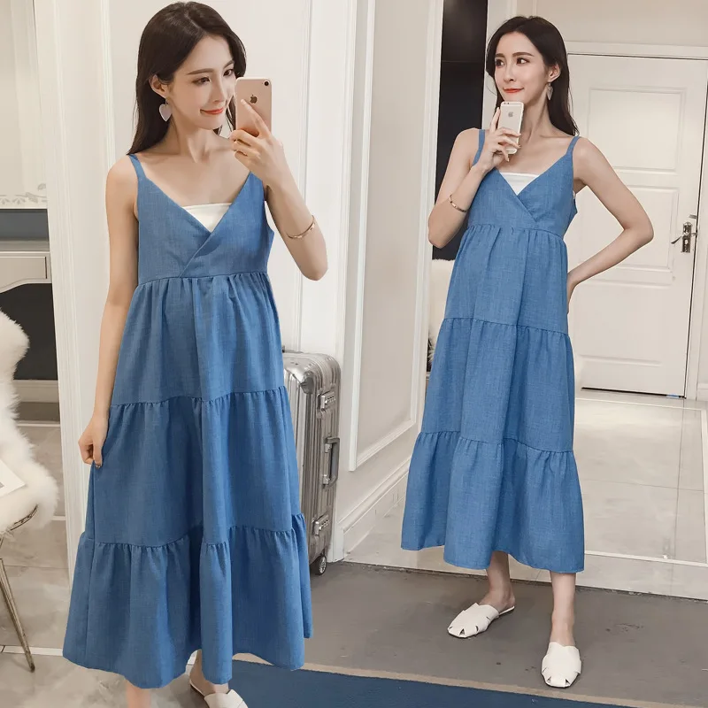 2018 New Style Pregnant Women Summer Wear Loose And Plus-sized Maternity Dress Zi Xia Maternity Clothes Fashion Large Size Long
2018 New Style Pregnant Women Summer Wear Loose And Plus-sized Maternity Dress Zi Xia Maternity Clothes Fashion Large Size Long