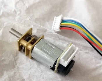 GB12-N20B DC 3V 6V 12V Encoder reduction gear motor DIY Smart lock deceleration precision mini electric motor 39RPM-1500RPM
GB12-N20B DC 3V 6V 12V Encoder reduction gear motor DIY Smart lock deceleration precision mini electric motor 39RPM-1500RPM