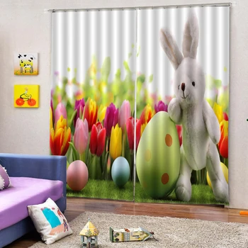 Blackout Curtain for Living Room Bedroom Drapes Home Decor Curtains Polyester Fabric Custom Rabbit 3D Tulle on The Window Modern
Blackout Curtain for Living Room Bedroom Drapes Home Decor Curtains Polyester Fabric Custom Rabbit 3D Tulle on The Window Modern