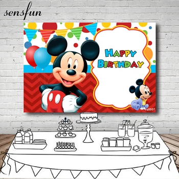 Sensfun New Design Mickey Mouse Backdrops For Photo Studio Red Blue Yellow White Balloons Birthday Party Photography Backgrounds
Sensfun New Design Mickey Mouse Backdrops For Photo Studio Red Blue Yellow White Balloons Birthday Party Photography Backgrounds