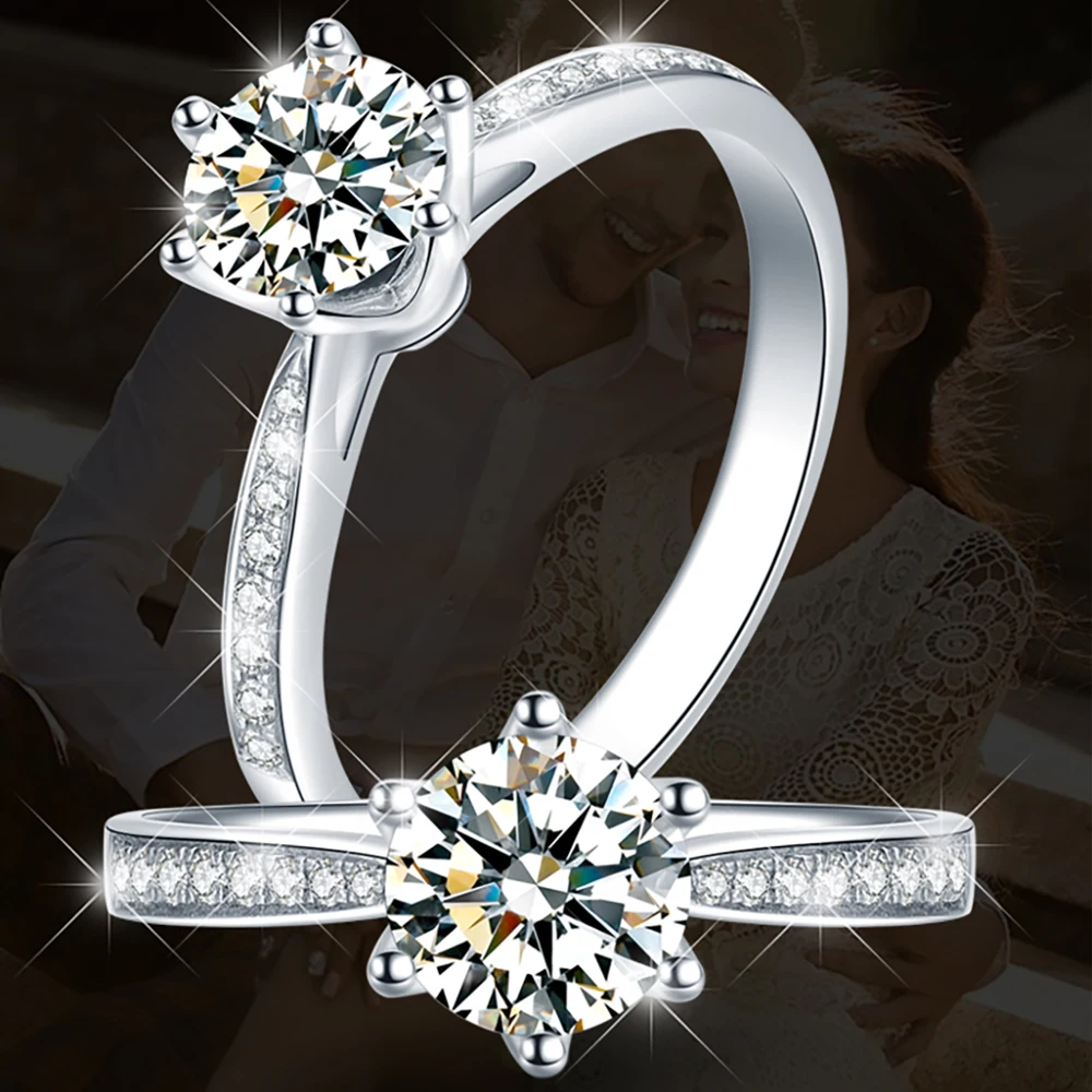 18K Au750 White Gold Ring Women Wedding Anniversary Engagement Party Ring Round Moissanite Diamond Elegant Romantic Trendy
18K Au750 White Gold Ring Women Wedding Anniversary Engagement Party Ring Round Moissanite Diamond Elegant Romantic Trendy