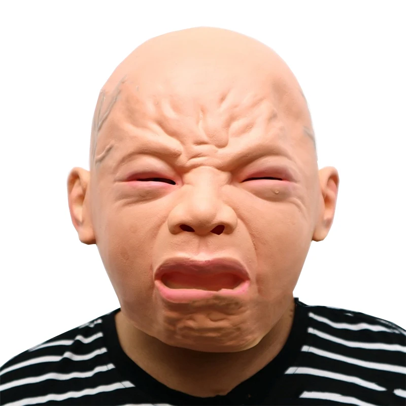 HaleyChan Halloween Carnival Street Funny Baby Crying Baby Mask Angry Baby Mask Cosplay Horror Mask for Festival Party Purim
HaleyChan Halloween Carnival Street Funny Baby Crying Baby Mask Angry Baby Mask Cosplay Horror Mask for Festival Party Purim