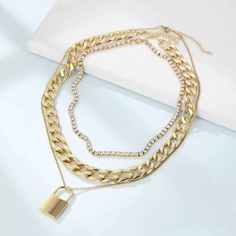 Wholesale Hot Style Autumn Winter Hot Style Sweater Chain Multi-layer Thick Chain Lock Pendant Necklace Fashion Trend Jewelry
Wholesale Hot Style Autumn Winter Hot Style Sweater Chain Multi-layer Thick Chain Lock Pendant Necklace Fashion Trend Jewelry
