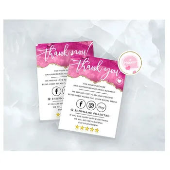 Pink Gold Thank You For Your Order Modern Packaging Insert Card Small Business Insert card Media SocialCards thank you Cards
Pink Gold Thank You For Your Order Modern Packaging Insert Card Small Business Insert card Media SocialCards thank you Cards