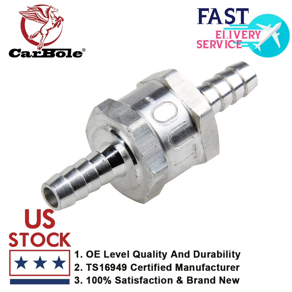 1x8mm 5/16'' Inline Check Valve Fuel Diesel Gas Liquid One Way Non Return US Fit for Carburetors and low pressure fuel systems
1x8mm 5/16'' Inline Check Valve Fuel Diesel Gas Liquid One Way Non Return US Fit for Carburetors and low pressure fuel systems