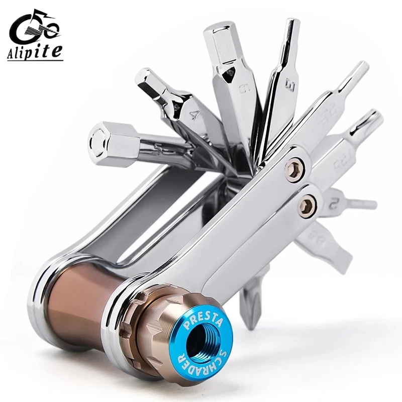 Bicycle Repairing Tool Kit MTB Cycling Allen Bits Screw Driver Cartridge Inflator Road Bike Mini Repair Tools Set 11 in 1
Bicycle Repairing Tool Kit MTB Cycling Allen Bits Screw Driver Cartridge Inflator Road Bike Mini Repair Tools Set 11 in 1