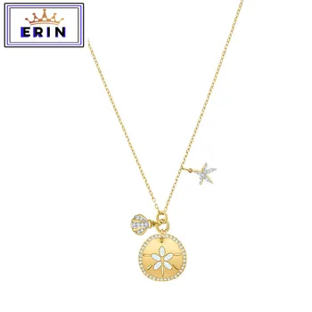 ERIN High quality SWA new ocean sand belt coin underwater world starfish shell shining crystal necklace
ERIN High quality SWA new ocean sand belt coin underwater world starfish shell shining crystal necklace
