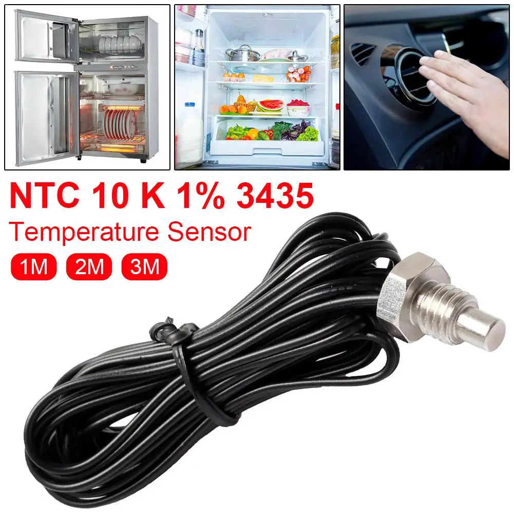 1m 2m 3m NTC M8 Stainless Steel Thermistor Temperature Sensor Waterproof Probe Wire Temperature Thermometer Probe R25=10K B=3435
1m 2m 3m NTC M8 Stainless Steel Thermistor Temperature Sensor Waterproof Probe Wire Temperature Thermometer Probe R25=10K B=3435