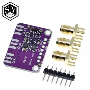 great it DC 3V-5V CJMCU-5351 Si5351A Si5351 I2C Clock Generator Breakout Board Module Signal Generator Clock 8KHz-160MHz
great it DC 3V-5V CJMCU-5351 Si5351A Si5351 I2C Clock Generator Breakout Board Module Signal Generator Clock 8KHz-160MHz